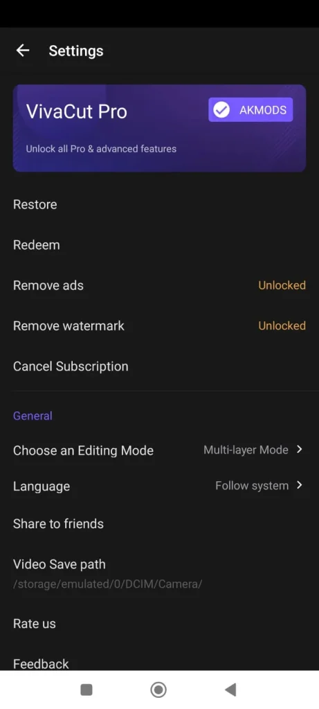 vivacut pro unlocked